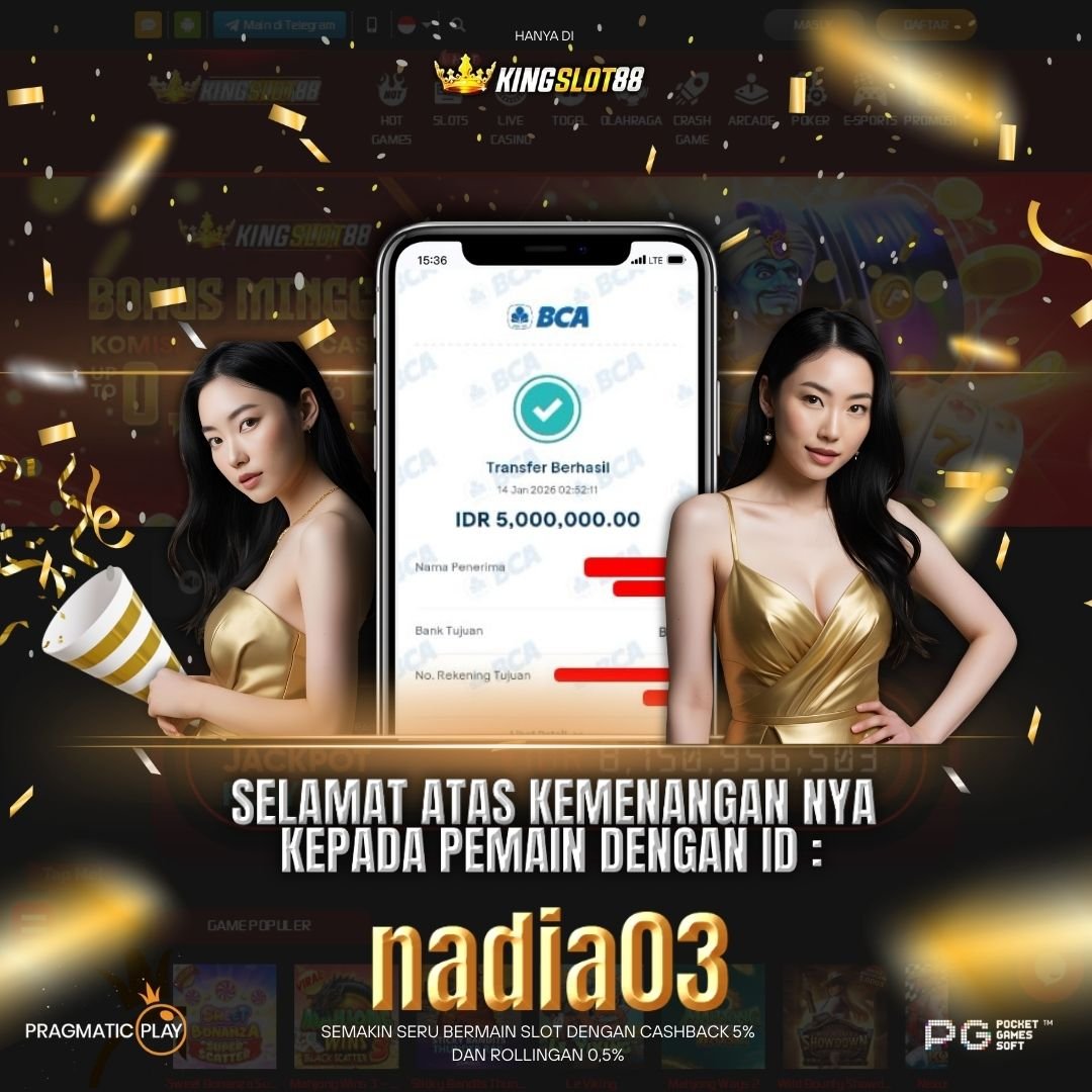 SELAMAT ATAS KEMENANGANNYA UNTUK ID :nadia03